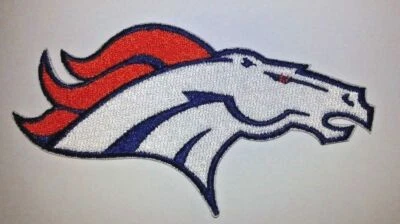 Denver Broncos Embroidered PATCH~4 1/2" x 2 3/8"~Iron or Sew~NFL~ - Image 1 of 3