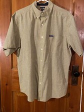 VTG Chaps Ralph Lauren Men's Plaid Golf Button Down Shirt Large