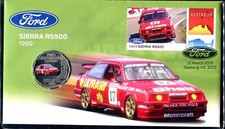 2019 SIERRA RS500 1989 PNC/FDC RAM 50 cent colored coin & $1 Ford SIERRA Stamp