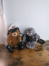 Harley Davidson Motor Cycles Bean Bag Plush Lot Of 2 Big Twin,Chopper Characters