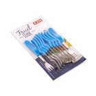 JONY Set of 10 Stainless Steel Forks Fruits Salad,Dessert,Fruit,Snacks,Cake