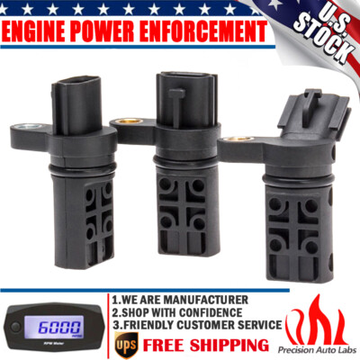 Set of 3 Camshaft Cam CMP Position Sensor For Infiniti Nissan 3.5L V6 23731AL61A