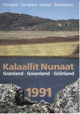 GREENLAND YEARPACK 1991 MNH Afa c.v. DKK 500 (€67.10/$73.80)