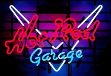 Hot Rod Garage Muscle Sports Car 24x20 Neon Light Sign Lamp Glass Wall Decor Hot Rod Garage Muscle Sports Car 24x20 Neon Light Sign Lamp Glass Wall Decor