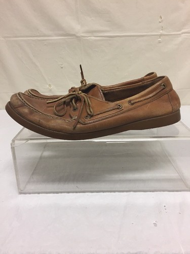 Levis Mens Brown Leather Boat Deck 