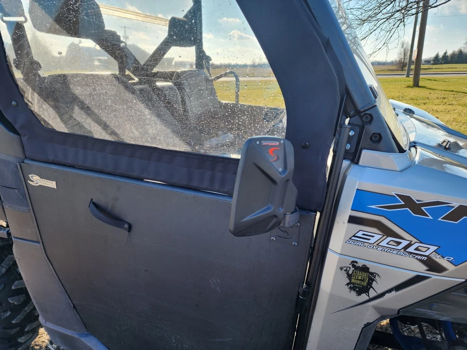 Polaris Ranger 1000, 900, XP, RZR, CanAm HD10, 9 door mounted Mirror kit option. - Изображение 2 из 4