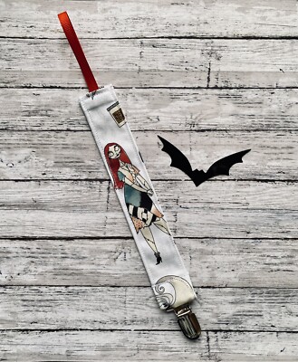 Nightmare Ragdoll Queen Baby Pacifier Clip Gothic  Spooky Halloween