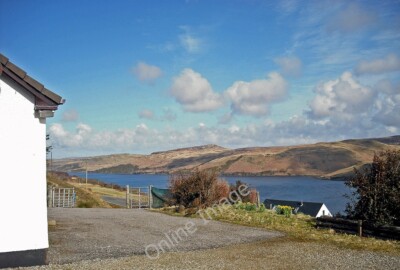 Photo 6x4 Cottage garden and Loch Harport Carbost/NG3831 A view north fr c2010