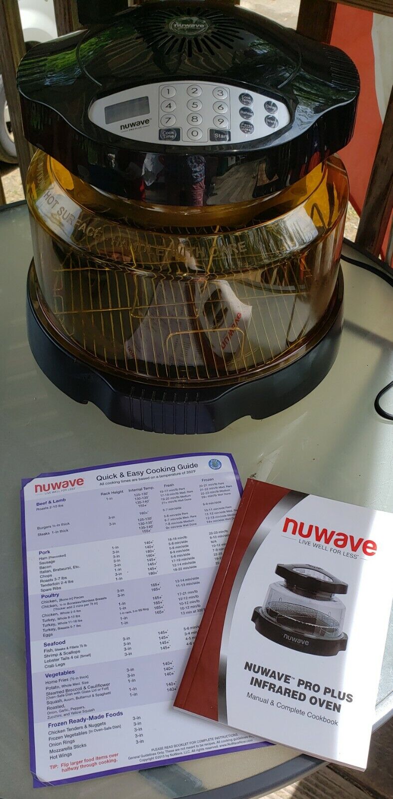 NuWave Pro Plus Digital Infrared Black Amber Dome Oven 20601 No