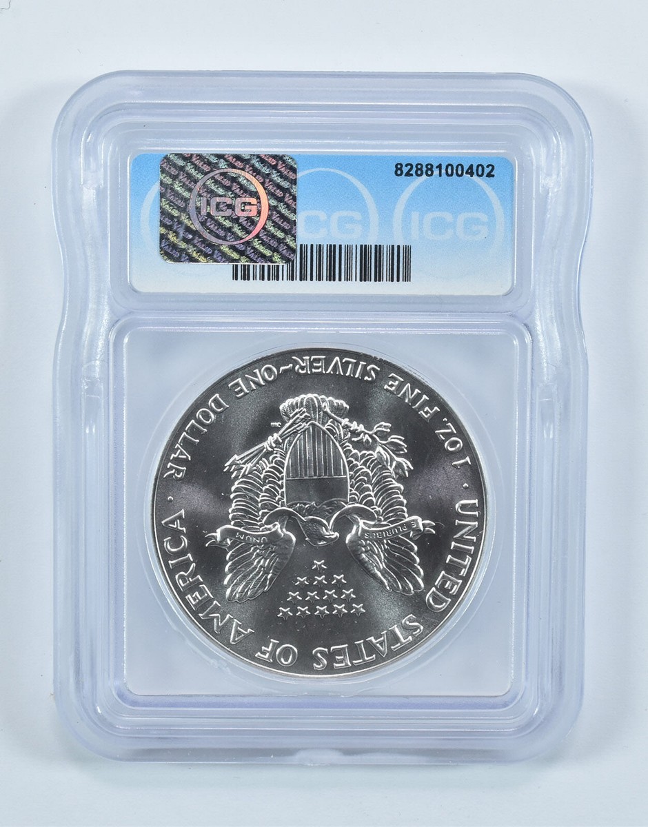 1992 American Silver Eagle MS70 ICG | eBay