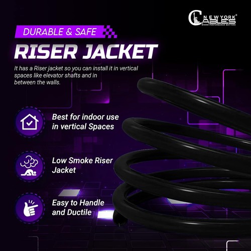 CAT6 Riser Cable 1000ft | UL Listed CMR UTP 23AWG 550MHz High-Speed - 第 30/39 張圖片