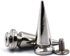 25MM 10/20/30/50 Sets Large Metal Big Tree Spikes Studs Screw-Back Studs for DIY