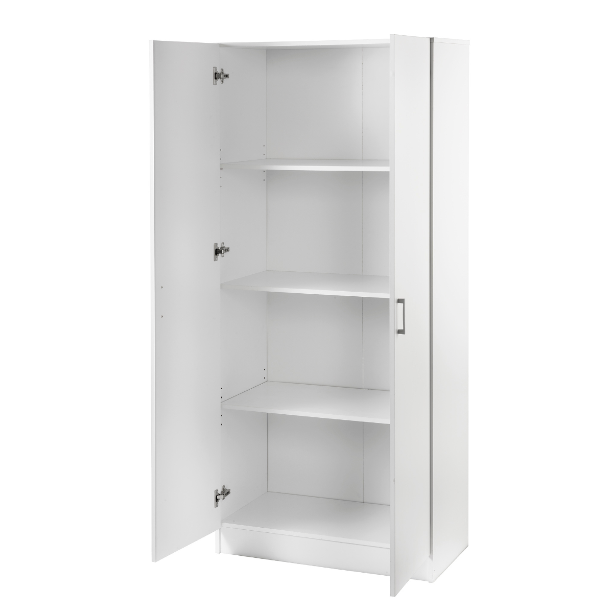 Maclaren Macey Double Door Cupboard Tall Storage White