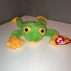 Smoochy The Frog Beanie Baby TY Retired Vintage With Tags 1997 Plushy