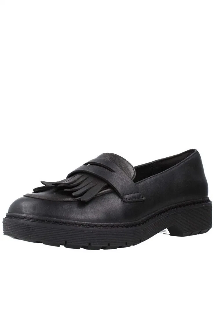 Mocassini Clarks Donna Witcombe Dawn in pelle nera UK 7 D EU 41