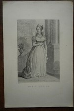 MARY LOUISE OF AUSTRIA (1791-1847) PORTRAIT ENGRAVING 19th century, born in VIENNA