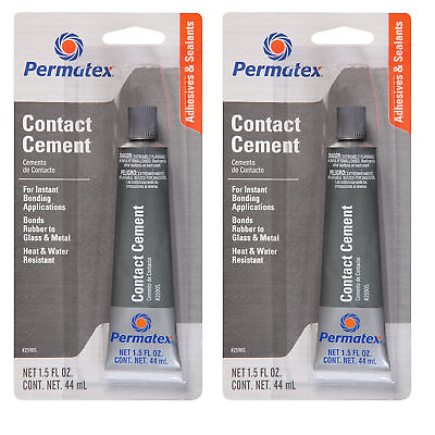 #ad Permatex Set of 2 Contact Cement for Instant Bondig Applications 1.5 fl. oz. NEW $9.96