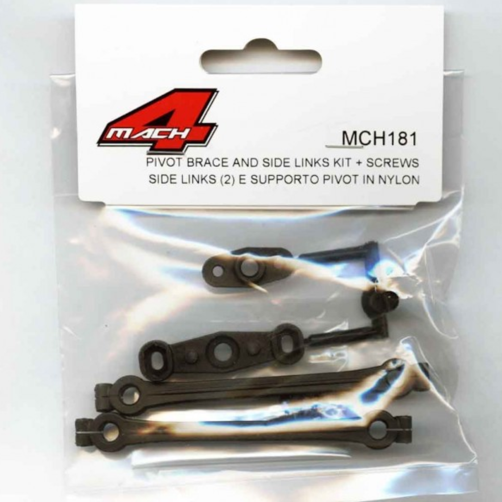 MACH4 MCH181 Pivot Brace & Side Link Set F1 RC Car Formula One Kit Racing Part