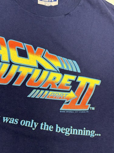Zurück in die Zukunft Teil 2 Film Promo T-Shirt Vintage 1989 RAR Teil II 22,25x28 - Bild 5 von 13