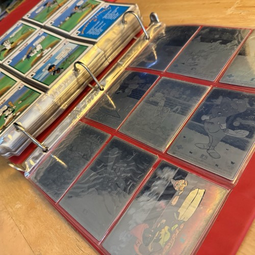 1991 Upper Deck Looney Tunes Comic Ball Complete Set w/ Holograms & Binder