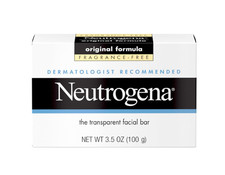 Neutrogena Original Transparent Facial Cleansing Bar, Fragrance-Free Glycerin Fa