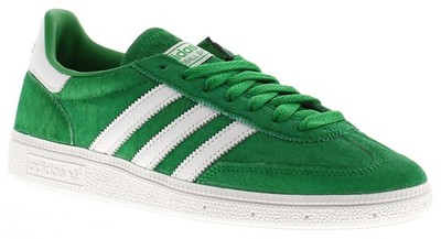 Adidas Originals Damen Sneaker Handball Spezial Leder 3 Streifen grün UK Größe