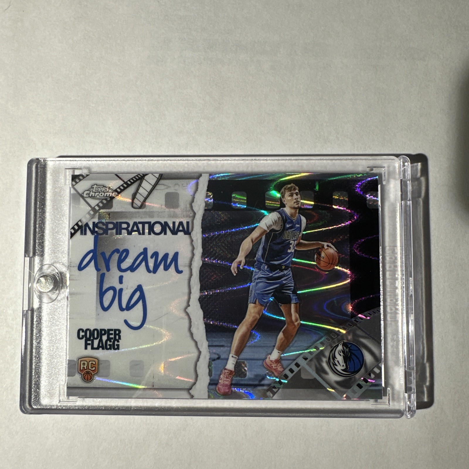 Cooper Flagg 2025-26 Topps Chrome Inspirational Dream Big Refractor RC RayWave