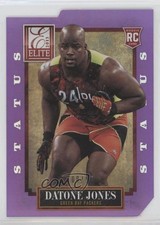 2013 Panini Elite Rookie Status Purple Die-Cut 8/95 Datone Jones #124 0a2