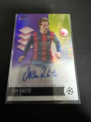 Topps Finest Ivan Rakitic graphed Card FC Barcelona 06/75 Sign