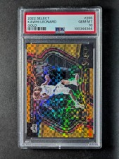 2022-23 Panini Select KAWHI LEONARD 2/10 Gold Prizm Courtside #265 PSA 10