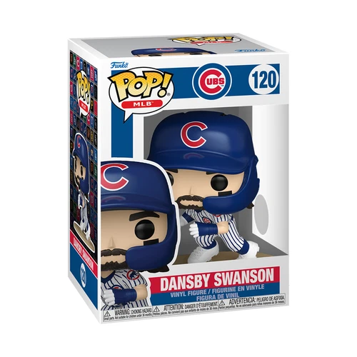 Funko POP! Dansby Swanson MLB Chicago Cubs Figure 120 + Protector