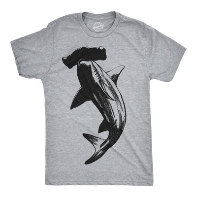 #ad Mens Hammerhead Shark T Shirt Cool Aquatic Wildlife Graphic Tee $9.50