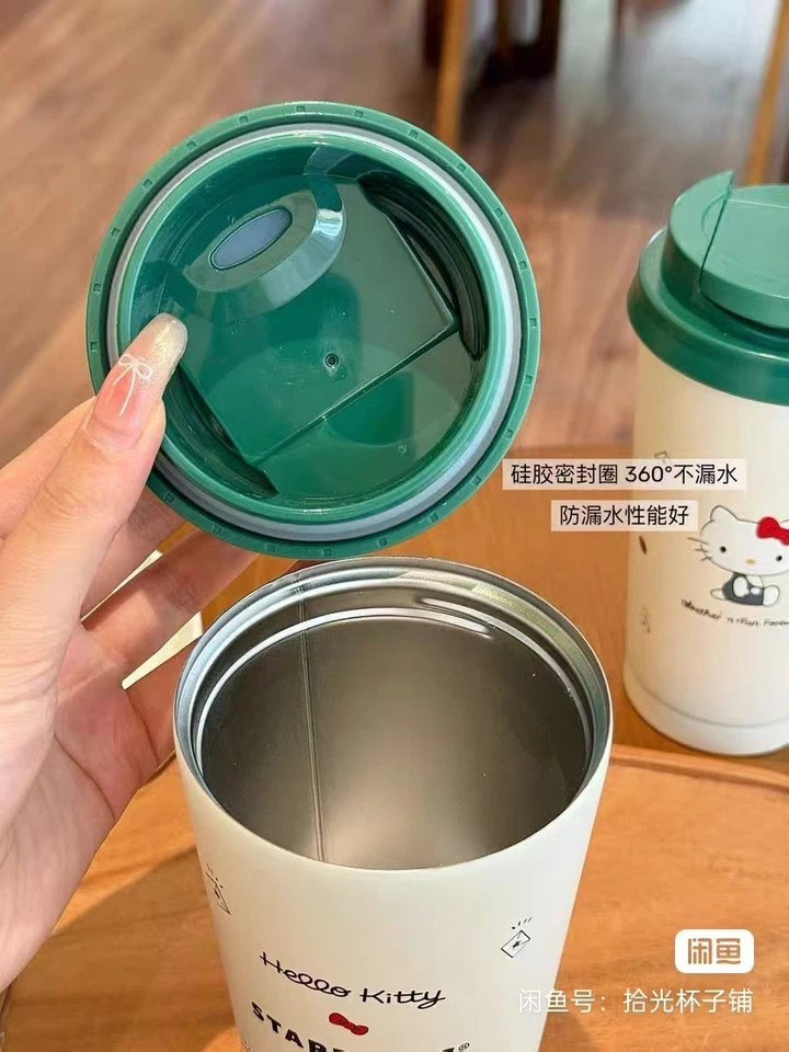 Vaso de acero inoxidable Starbucks x Hello Kitty 17 oz - Serie “Apple Café” Foto 4 de 4