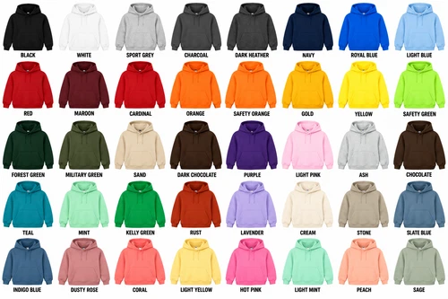 Custom Pullover Hoodie – Front Chest, Center & Back Logo, Photo, or Text image 9
