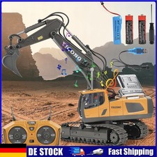 Ferngesteuerter Bagger Spielzeug RC Bagger mit Metall Schaufel Lichtern,Sounds✨