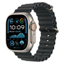 Apple Watch Ultra 2 49MM Titanium Silver Cellular Black Very Good Condition