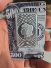 2023 PAMP Suisse Morgan $500 Bill 50g Silver Bar Assay 999.0 Fine Silver