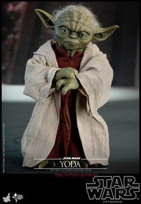 Hot Toys Star Wars Yoda Episode II Attack of the Clones 1/6 Figur MMS495
