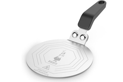 Bialetti Moka Induktionskochteller Adapter Stahl, 13 cm, Silber 