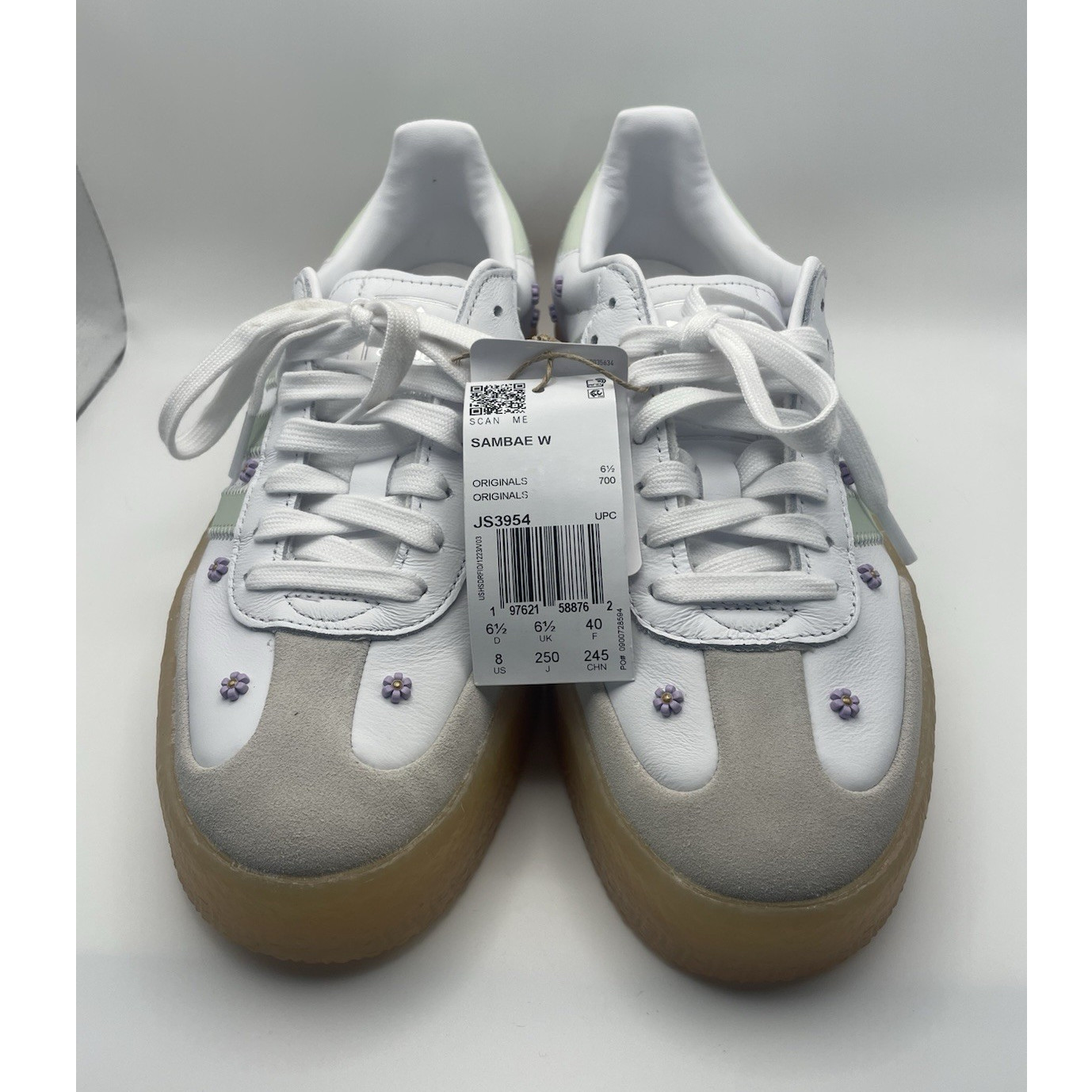 adidas Sambae W Floral Women's Sneakers White Green Gum JS3954 | eBay