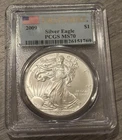 2009- American Silver Eagle- PCGS- MS70- First Strike