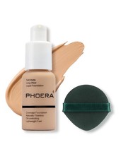 Foundation Makeup Full Coverage for Older Women Buff Beige #104 PHOERA