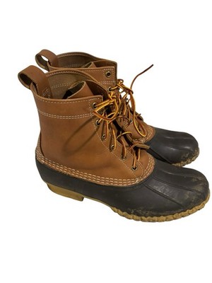 LL Bean Duck Boots Men Size 11 Brown 8