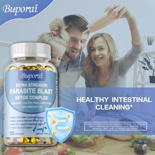 Parasite Blast Detox Complex 1485mg - with Wormwood, Black Walnut Hull, Clove