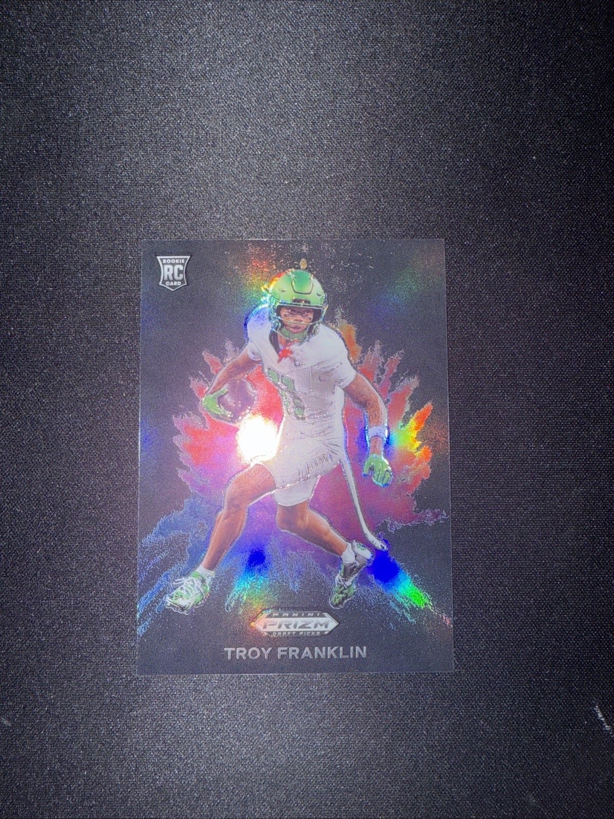 2024 Panini Prizm Draft Picks - Black Color Blast Troy Franklin #CB-18 (RC)