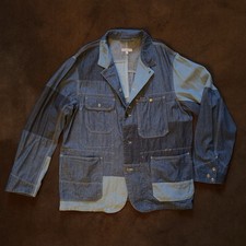 Men s Denim Patchwork Engineered Garments Jac...