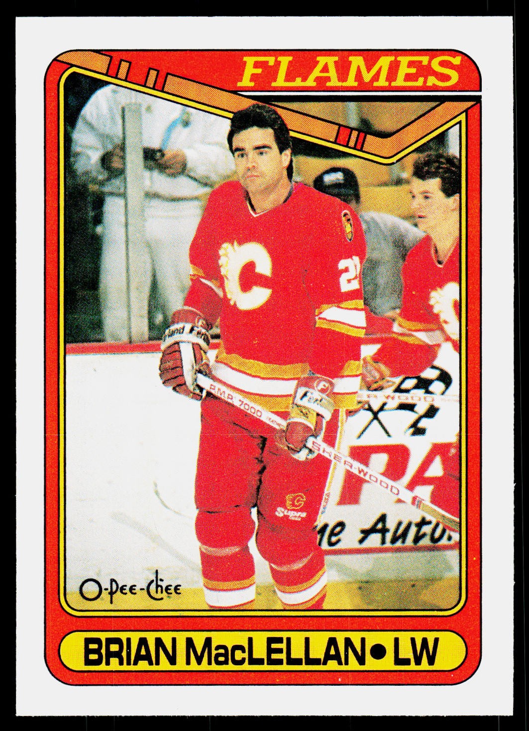 1990-91 O-Pee-Chee Brian MacLellan #286 Calgary Flames