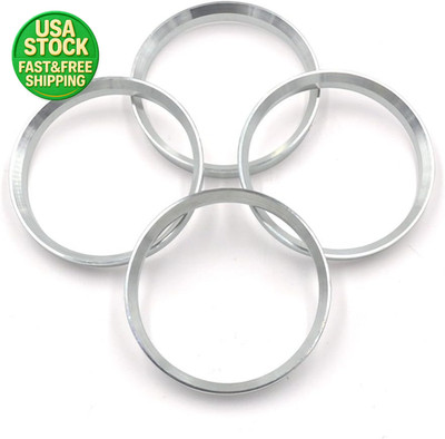 73.1mm to 67.1mm Hub Centric Rings Aluminum Silver for Hyundai Kia Mazda 4 Pack