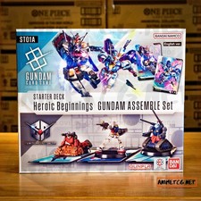Gundam Card Game Starter Deck Assemble Set Bundle ST01A-ST04A, English Version