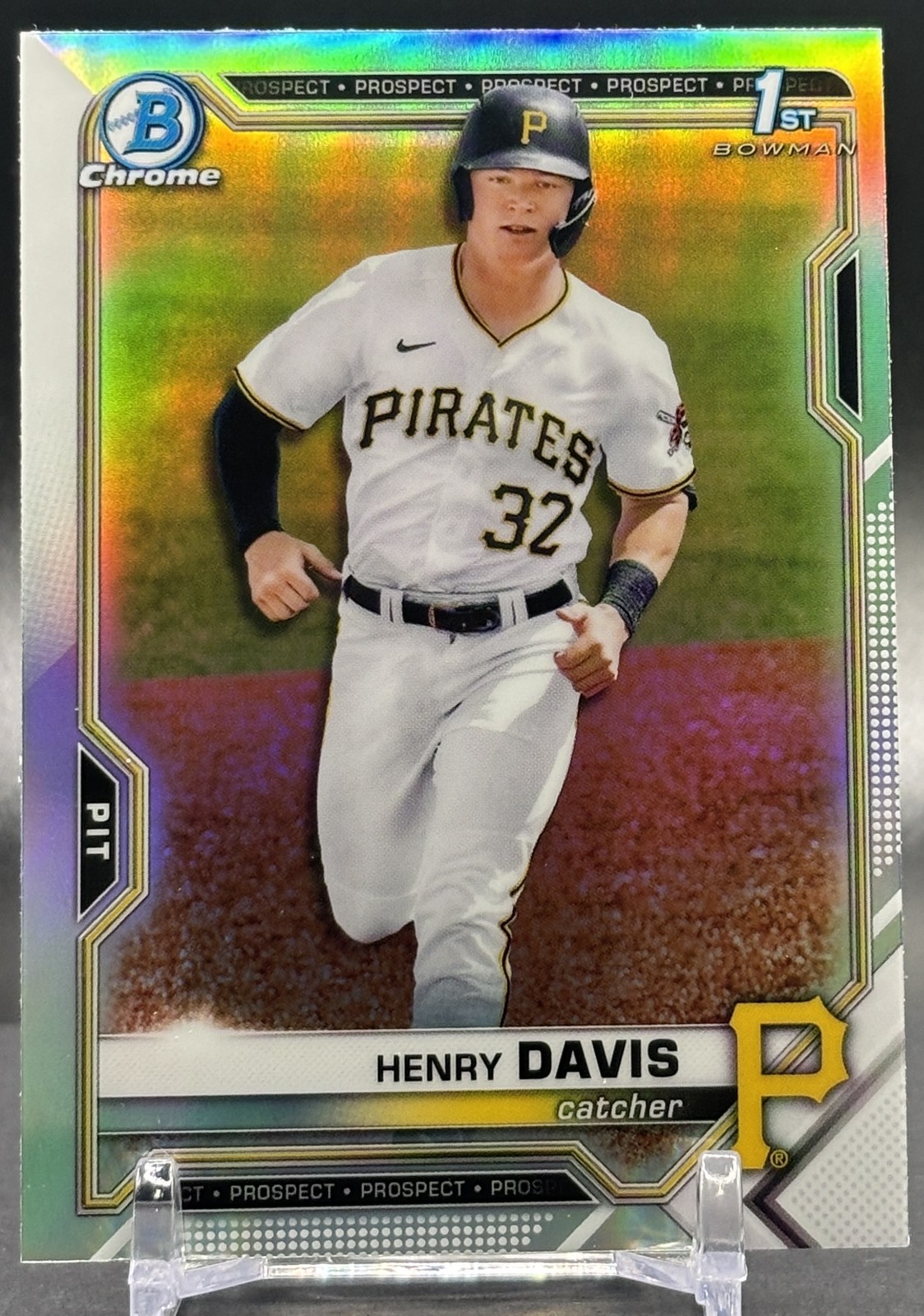 2021 Bowman Draft #BDC-48 Henry Davis Pittsburgh 1st Bowman Chrome Refractor